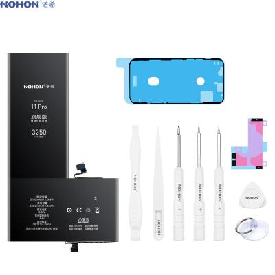 China NOHON Mobile Phone For iPhone 11 Pro 2022 Standard Original Capacity Smartphone Battery Brand New Replacement Batteries for sale