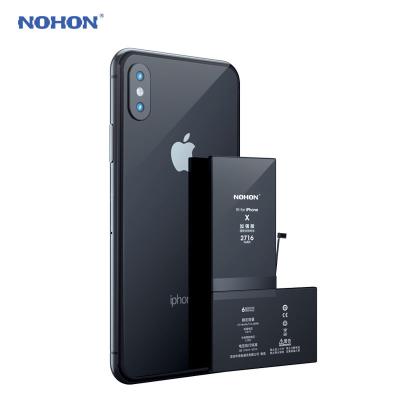 China NOHON Mobile Phone Repair Parts For Phone OEM Battery Replacing Original 0 Cycle Pure Cobalt Brand New Batteries Compatible For iPhone X for sale