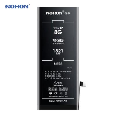 China Original NOHON Mobile Phone Factory 1821mah 3.82V Mobile Phone Battery For Iphone 8 Battery for sale