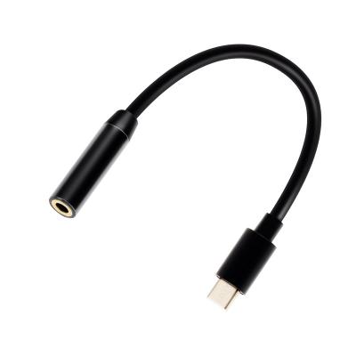 China Car Auxiliary Cable Gold Plated Connector Wired Earphone 3.5Mm Type C Jack Audio Adapter for sale