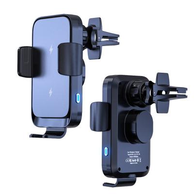 China 15W Sensor Car Charger Adjustable Auto Fast Charging Wireless Stand For Smart Phone for sale