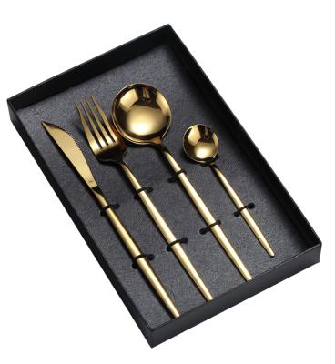 China Disposable Luxury Wedding Cutlery Spoon And Fork Knife Stainless Steel Cutlery Box for sale