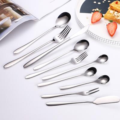 China Disposable Wholesale Spoons Knives Forks Silverware Cutlery Stainless Steel Cutlery for sale