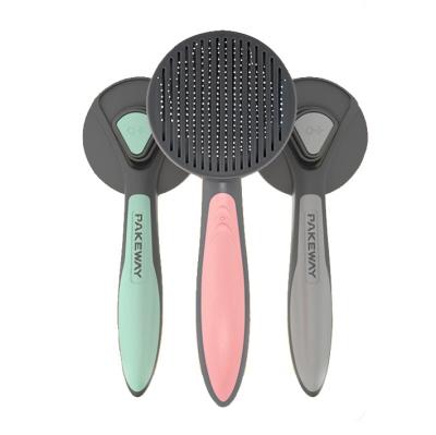 China Hot Selling PP Pet Grooming Tool Stainless Steel Needle Pet Cleaning Comb for sale