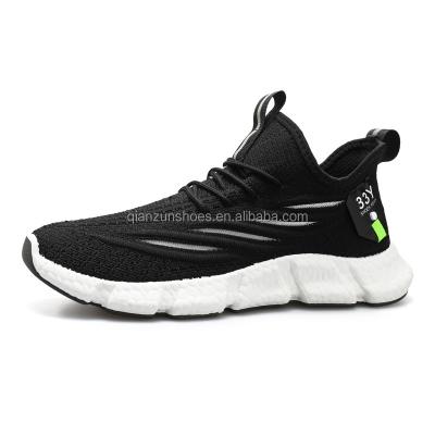 China Newest Fashion Causal Hot Sale Black Color Sport Lace Up Travel Shoes Mens Sports Shoes for sale