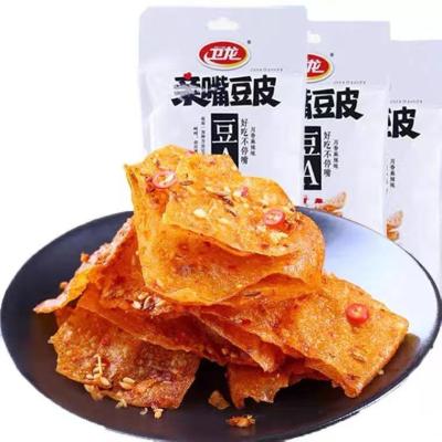 China Popular Wholesale Famous Spicy Spicy Skin Snack Bean Curd Beans Natural Spicy Skin 60g for sale