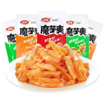 China low fat low calorie white konjac snack/chinese delicious spicy snack konjac food with favorable wholesale price for sale