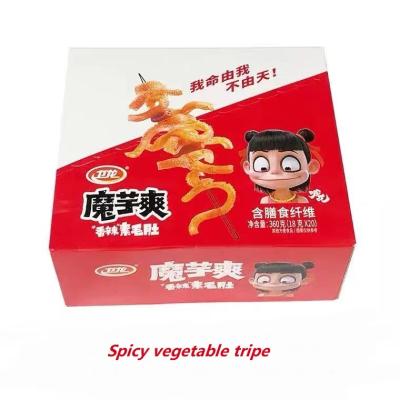 China low fat low calorie white konjac snack/chinese delicious spicy snack konjac food with favorable wholesale price 18g*360bags for sale