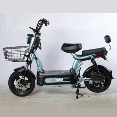 China Long Range Steel Wholesale e-bikeTwo Seats 48V 350W Electric Scooter Brushless Motor Electric Bicycle Bike for sale