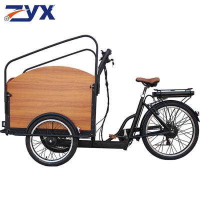 China New model 3 wheel steel electric cargo bicycle adults electric bike with basket 500W e-bike electric tricycle electric bike for sale