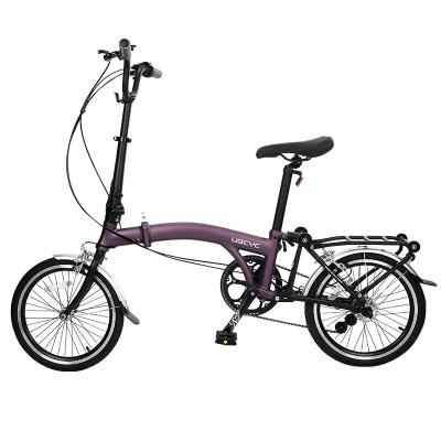 China Aluminum Alloy 16 Inch Folding Tri Bike C Brake Aluminum Alloy Inner Frame 3 Speed ​​Mini Folding Tri Bike for sale