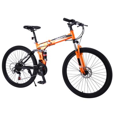 China Hot Selling Steel Speed ​​MTB Foldable Cycle For Men 20 Inch 21 Speed ​​Folding Bike 26 Inch Steel Frame Folding Mountain Bike for sale