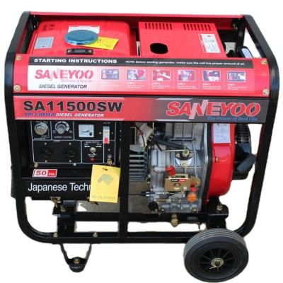 China Small Diesel Generator SA11500sw Silent Diesel Generator Power SA11500SW for sale