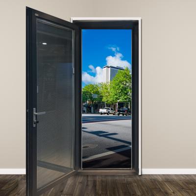 China Modern Design Cheap Price Aluminum Glass Double Entry Doors for sale