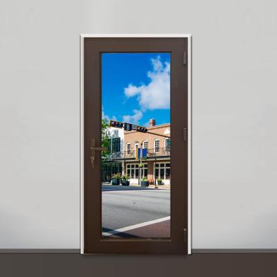 China China Modern Hot Sale Sound Insulation Aluminum Casement Hinged Double Door Security Door for sale