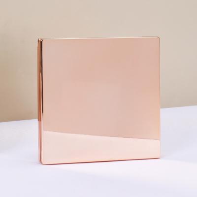 China Private Label Custom Wholesale Recyclable Rose Gold Empty Eyeshadow Case Cosmetic for sale