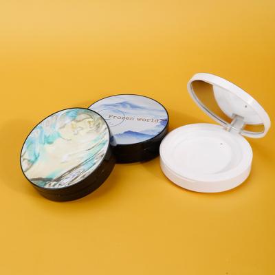 China Recyclable High Quality Private Label Makeup Face Cosmetic Pressed Powder Case, Press Powder Compact Case Packaging for sale