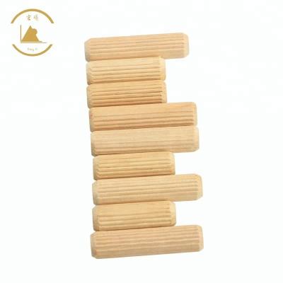 China Hot Sale Furniture China Factory Threaded Finger Birch Wood Wood Dowels Can Be Customized for sale