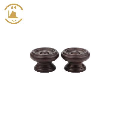 China Cabinet Factory Direct Round Knob Mushroom Shape Birch Wood Material Wooden Drawer Drawer Knob for sale