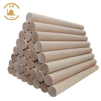 China Folk Natural Round Wooden Finger Rods Art Stick Beech Wood Stick Hongshun Factory Direct Unfinished for sale