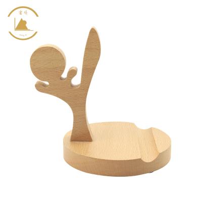 China Portable Cell Phone Stand Factory Direct Wooden Phone Stand for sale