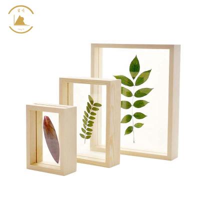 China Hongshun Decorative Factory Direct Wood Picture Frame Wooden Photo Frame for Wall or Table Top for sale