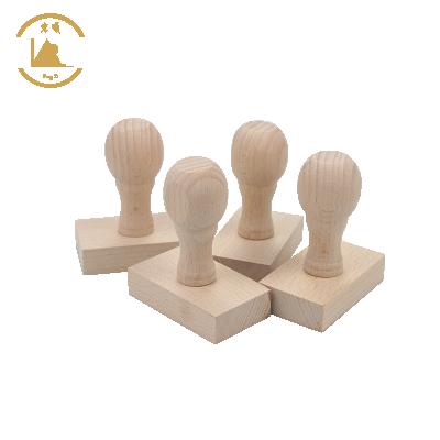 China Decoration HongShun Factory Direct Henna Stamp Hogh Quality Rectangle Wooden Shape Wooden Stamp for sale