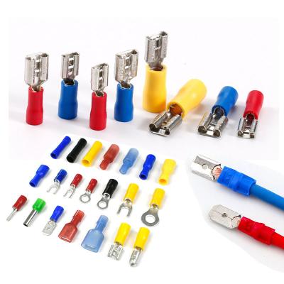 China Gathering Wires Terminal RV SV E BV Shovel Series High Quality Insulated Crimp Cable Supports Electrical Plug Wire Connecting Terminals for sale