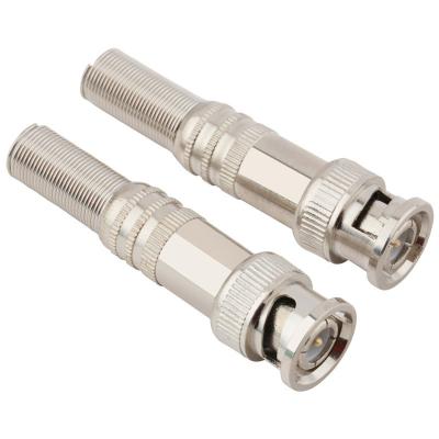 China High Quality Coaxial Fast Type Male RG59 RG6 CCTV Screw Solderless Connector BNC PIN Connector BNC Power Factory Plug for sale