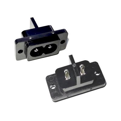 China AC-004/AC-006 2pin Power Plug Inlet Plug AC 250V 2.5A Industrial Terminal Power Socket for sale