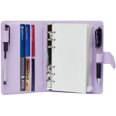 China A6 6 Ring Binder Personal Organizer Notebook Office School Stationery Budget Refillable Planner for sale