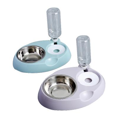 China 2021 Pets Automatic Water Dispenser Food Dish Bowl Puppy Cat Automated Dog Driver for sale