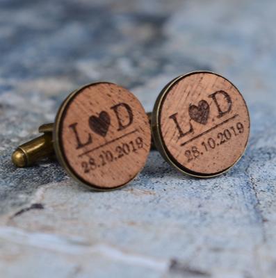 China Custom Personalized Wedding Cuff Links CL006 for sale