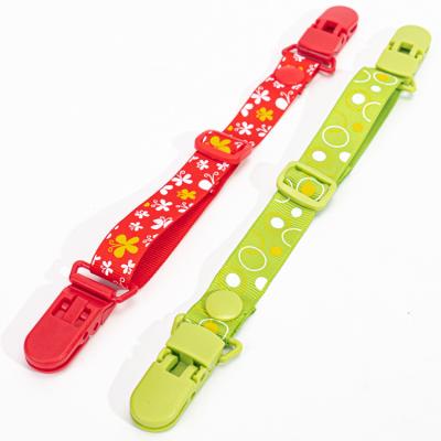 China High Quality Customized Cute Design Pacifier Clip Soother Holder Lanyards Strap Pacifier Holder Lanyard For Baby for sale