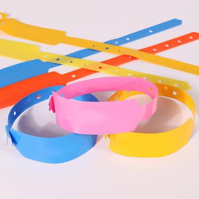 China Waterproof Hot Custom Waterproof Vinyl Wristband For Water Park Ticket for sale