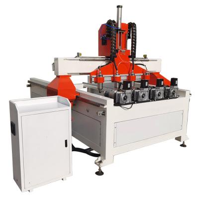 China Hotels Multi Purpose 2d 4d 3d Multi Spindle CNC Router Machine With Rotary For Wood Furniture Chair Leg Making for sale