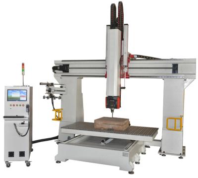 China Hot Sale Hotels 3D Woodworking 5 Axis CNC Router Milling 5 Axis CNC Router Machine For Foam Wood Plastic for sale