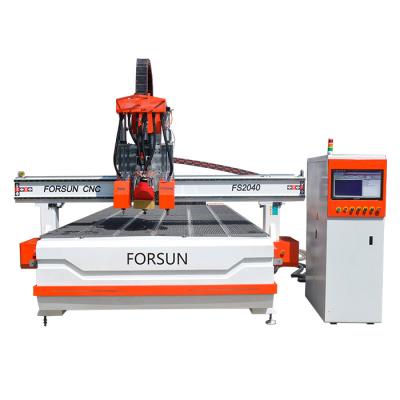 China FORSUN FS CNC Router Sheet Metal Cutting Machine 3d ACRYLIC WOOD ACRYLIC CNC Router Machine with Oscillating Knife for sale