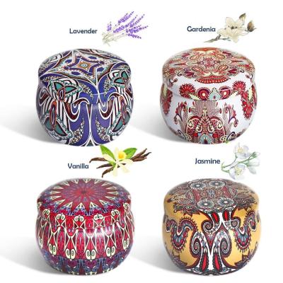 Китай 4.4OZ Scented Candles Natural Soy Wax Portable 4 Set Travel Tin Scented Candle Gift Set продается