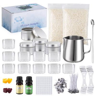 China DIY Scented Soy Wax Candles Making Kit Supplies In Tins Diy Candle Making Kit For Adults for sale