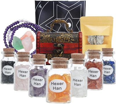 中国 Multi Color Witchcraft Spells Rituals Chakra Chime Taper Stick Candle Beginners Witchcraft Kit 販売のため