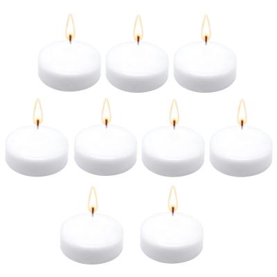 Cina Royal Imports Floating Candles White Unscented Drippless Wax Discs for Cylinder Vessels in vendita