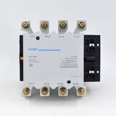 China NC2 Motor Control Contactor CHINT Power Contactor NC2 Series 4P Series AC Electrical Contactor NC2-265/4 110V 127V 220V 380V for sale