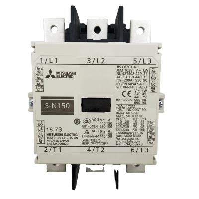 China mitsubishi magnetic contactor MS-N S-N150 220V S-N150 series 3P 2NO+2NC for sale