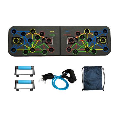 China Home 23 in 1 Push Up Board with Cord and Backpack Fitness Power Press Lift Up Board Workout Exercises Home Chest Board for sale