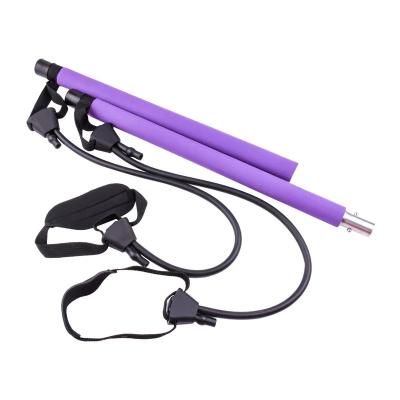 China Home Gym Pilates Home Body Shaping Pilates Stick Chest Gather Pull Rope Muscle Toning Bar for sale