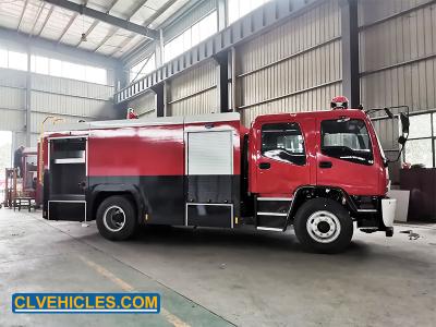 China F Series 205hp ISUZU Fire Fighting Truck Fire Extinguisher Service Truck 4x2 Type for sale