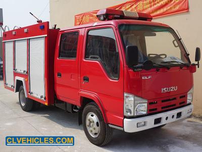 China 100P 3CBM ISUZU Fire Fighting Truck Light Duty 80km/h 7000kg for sale