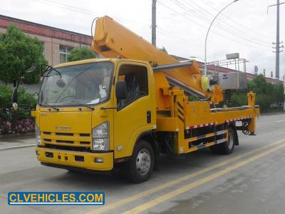 China 26m ISUZU Aerial Platform Truck Truck Mounted Aerial Work Platform 1000kg for sale