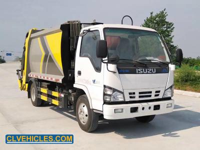 China 600P 130hp 7CBM ISUZU Garbage Truck Diesel Engine For Municipal Collection for sale